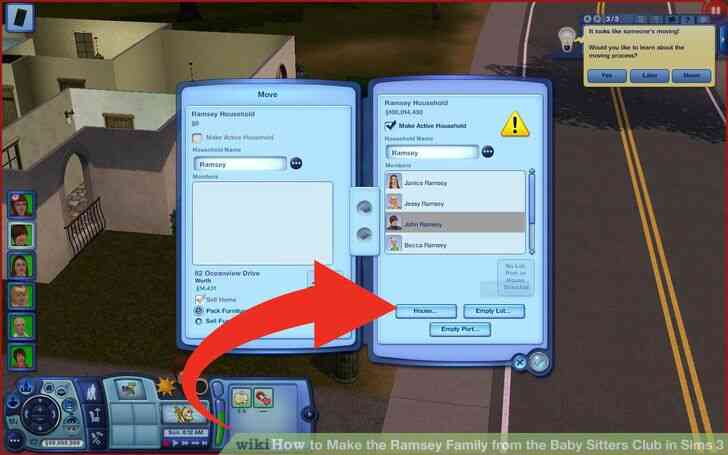 Image intitulée Faire Ramsey de la Famille de la des Baby Sitters Club dans les Sims 3 Étape 8
